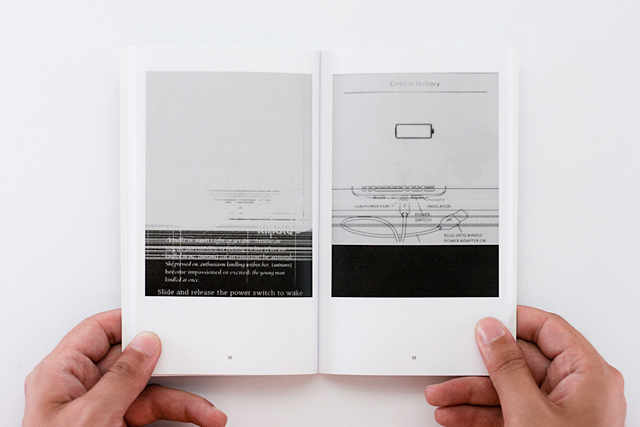Sebastian Schmieg and Silvio Lorusso. From their 56 Broken Kindle Screens series, 2012.